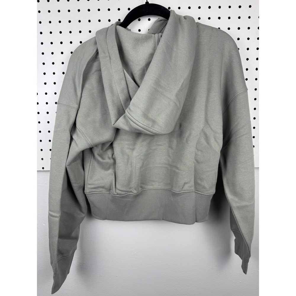 Wild Fable Womens Grey Cast Hooded Cropped Sweatshirt Size S NWT - Picture 2 of 3